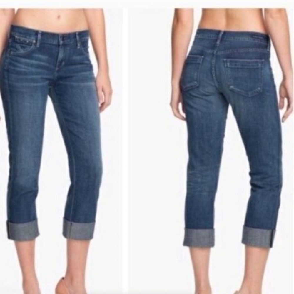 Citizens Of Humanity Blue Cropped Jeans